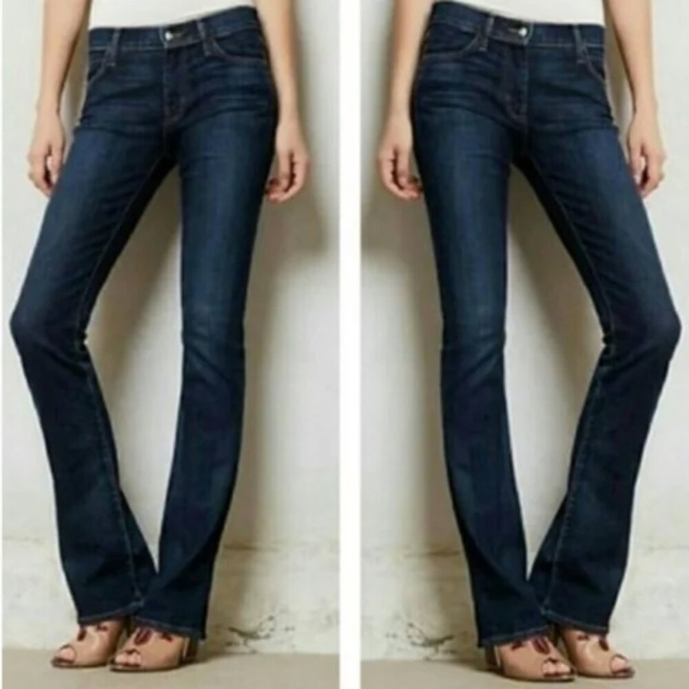 AG Adriano Goldschmied Women's Olivia Skinny Boot Cut Jeans - Dark Blue